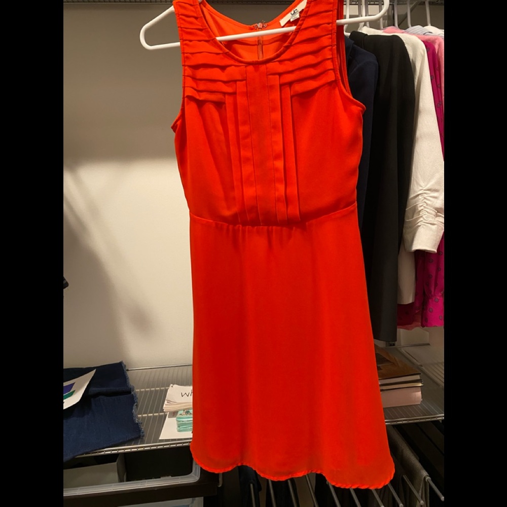 Beautiful Orange Mini dress- flowy!